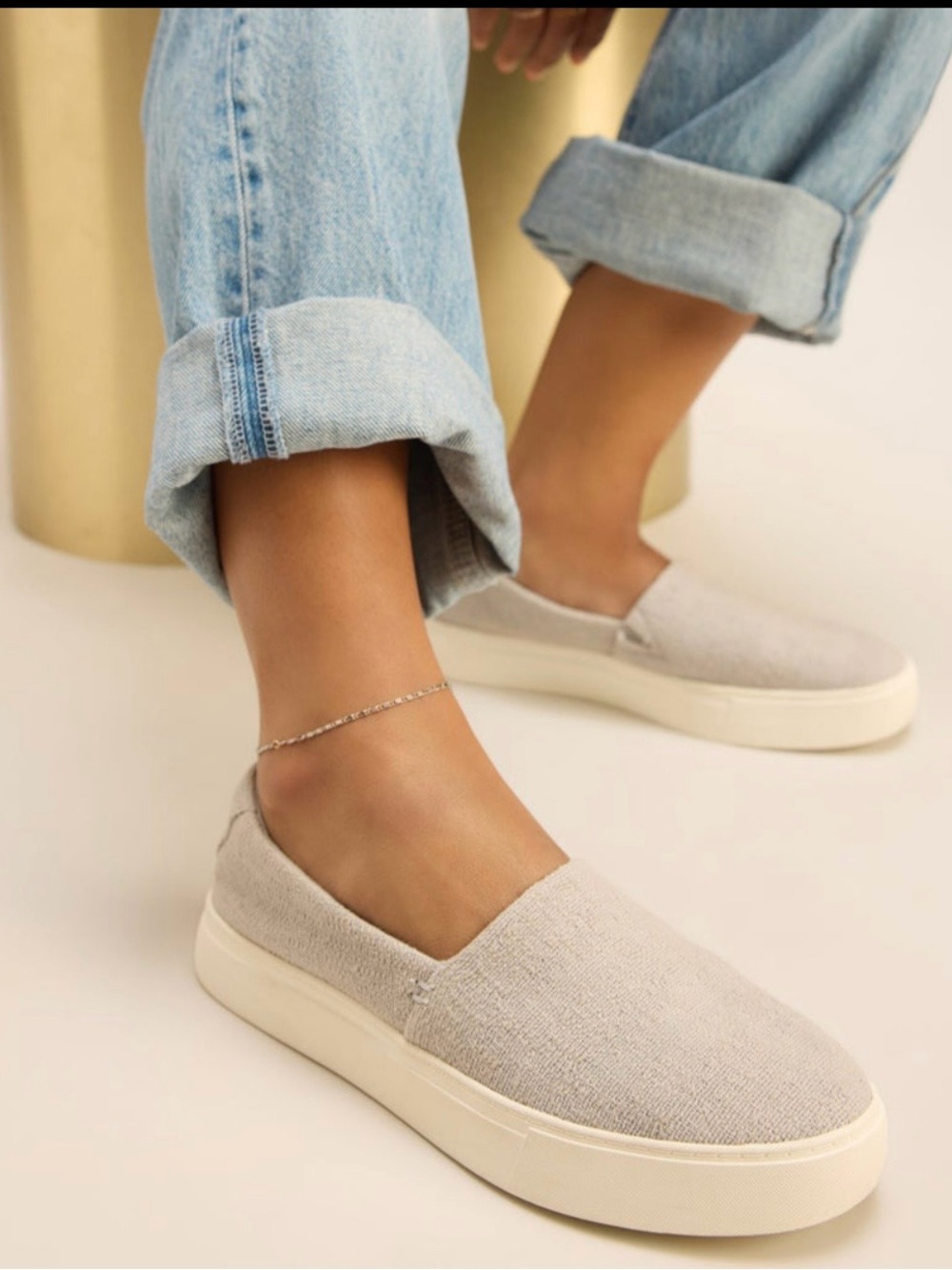 TOMS Kameron Slip-On Women’s Sneakers - Drizzle Grey Two Tone